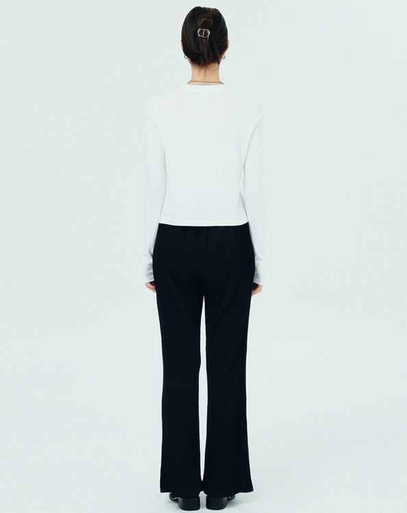 NCOVER(エンカバー)OBJECT POINT LONG SLEEVE-WHITE