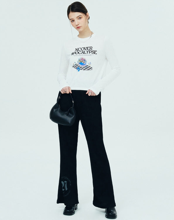 NCOVER(エンカバー)OBJECT POINT LONG SLEEVE-WHITE