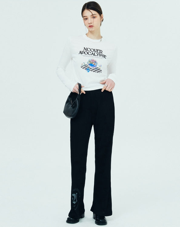 NCOVER(エンカバー)OBJECT POINT LONG SLEEVE-WHITE