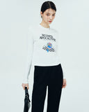 NCOVER(エンカバー)OBJECT POINT LONG SLEEVE-WHITE
