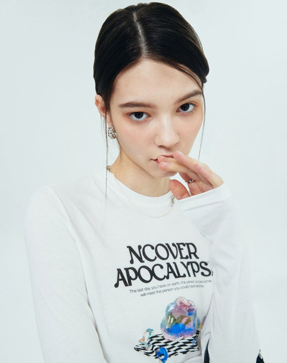 NCOVER(エンカバー)OBJECT POINT LONG SLEEVE-WHITE