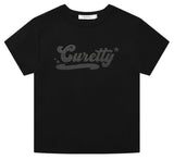 curetty (キュリティー)  C GLITTER LOGO POINT T-SHIRT_BLACK