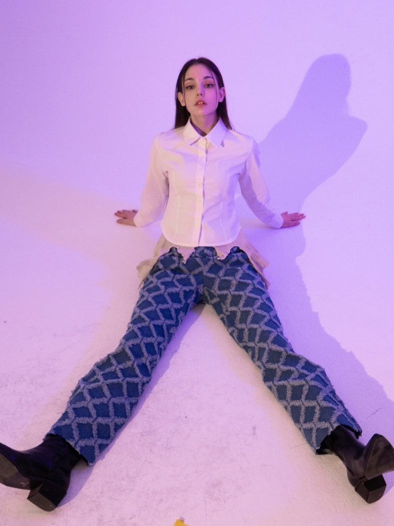 BABLETWO  (ビーエーブルトゥー)  Fantasia Denim Pants (BLUE)