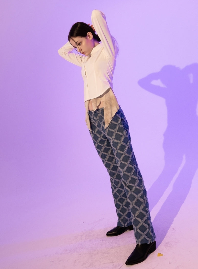 BABLETWO  (ビーエーブルトゥー)  Fantasia Denim Pants (BLUE)