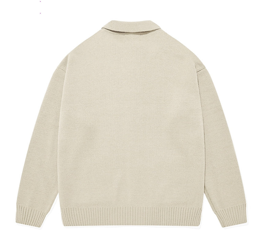セイントペイン(SAINTPAIN) SP LOOSE FIT BUTTON CARDIGAN-IVORY