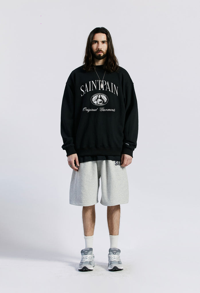 セイントペイン(SAINTPAIN) SP GRACEFUL CREW NECK-BLACK