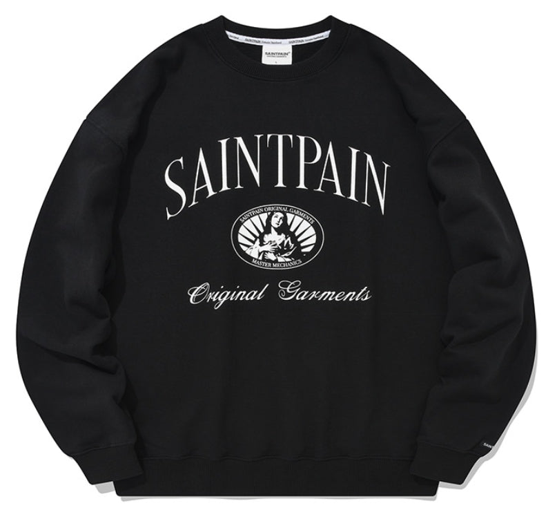 セイントペイン(SAINTPAIN) SP GRACEFUL CREW NECK-BLACK