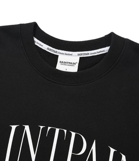 セイントペイン(SAINTPAIN) SP GRACEFUL CREW NECK-BLACK
