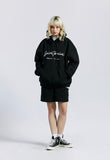 セイントペイン(SAINTPAIN) SP CALLI LOGO HOOD-BLACK