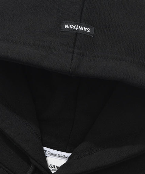 セイントペイン(SAINTPAIN) SP CALLI LOGO HOOD-BLACK