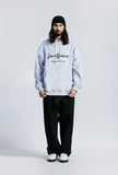 セイントペイン(SAINTPAIN) SP CALLI LOGO HOOD-ASH MELANGE