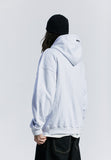 セイントペイン(SAINTPAIN) SP CALLI LOGO HOOD-ASH MELANGE