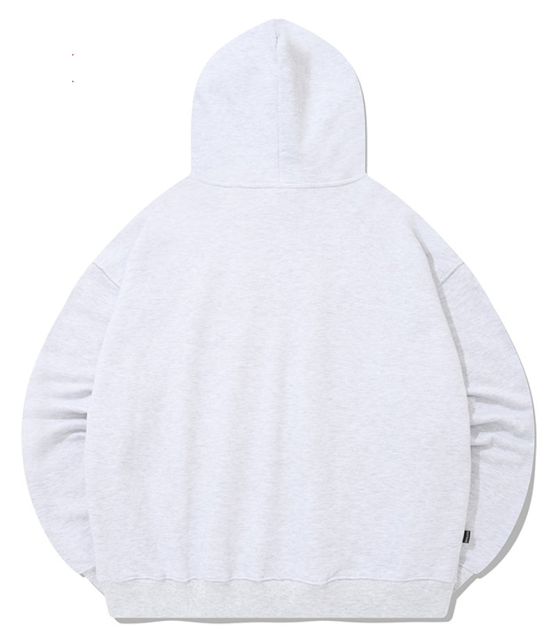 セイントペイン(SAINTPAIN) SP CALLI LOGO HOOD-ASH MELANGE
