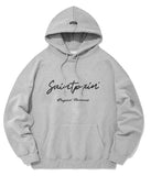 セイントペイン(SAINTPAIN) SP CALLI LOGO HOOD- MELANGE GRAY
