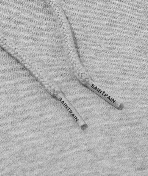 セイントペイン(SAINTPAIN) SP CALLI LOGO HOOD- MELANGE GRAY