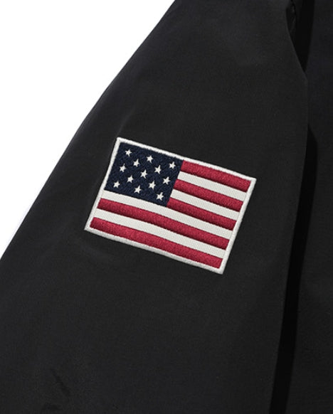 セイントペイン(SAINTPAIN) SP NYLON STADIUM JACKET-BLACK