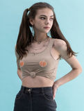 BABLETWO  (ビーエーブルトゥー)     Double Peach Top (BEIGE)