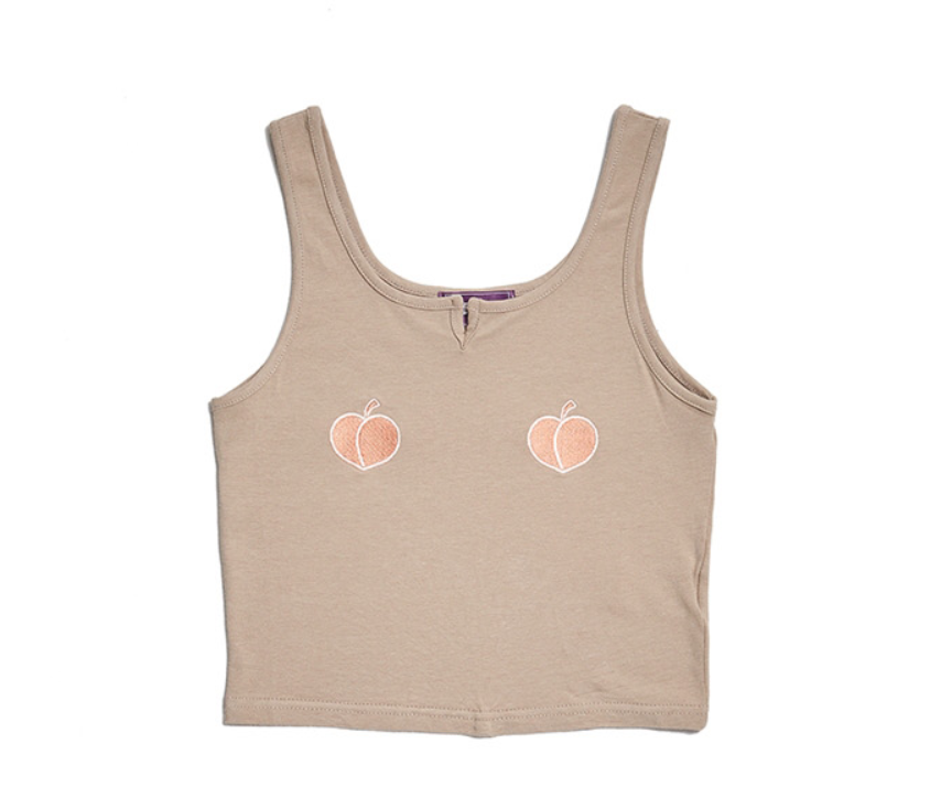 BABLETWO  (ビーエーブルトゥー)     Double Peach Top (BEIGE)