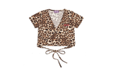 BABLETWO  (ビーエーブルトゥー)      Leopard Cross T-shirts (BEIGE)