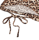 BABLETWO  (ビーエーブルトゥー)      Leopard Cross T-shirts (BEIGE)