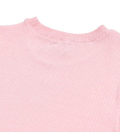 BABLETWO  (ビーエーブルトゥー)      Punching Peach T-shirts (PINK)