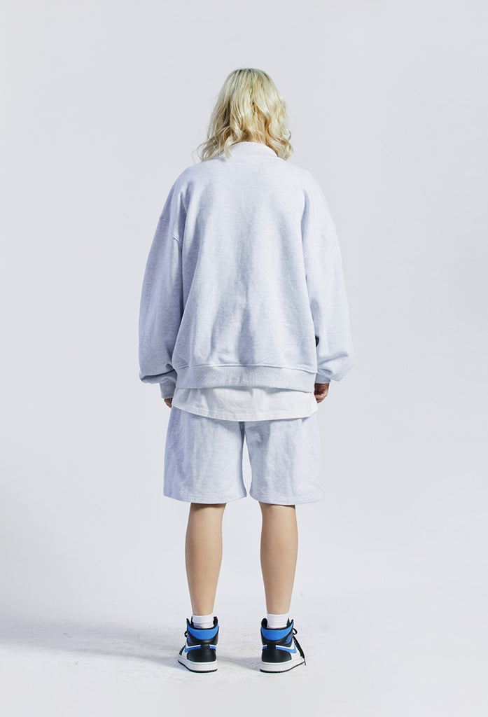セイントペイン(SAINTPAIN) SP COTTON STADIUM JACKET-ASH MELANGE