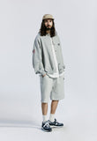 セイントペイン(SAINTPAIN) SP COTTON STADIUM JACKET-MELANGE GRAY