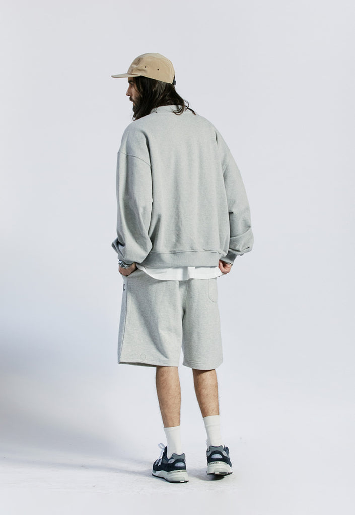 セイントペイン(SAINTPAIN) SP COTTON STADIUM JACKET-MELANGE GRAY