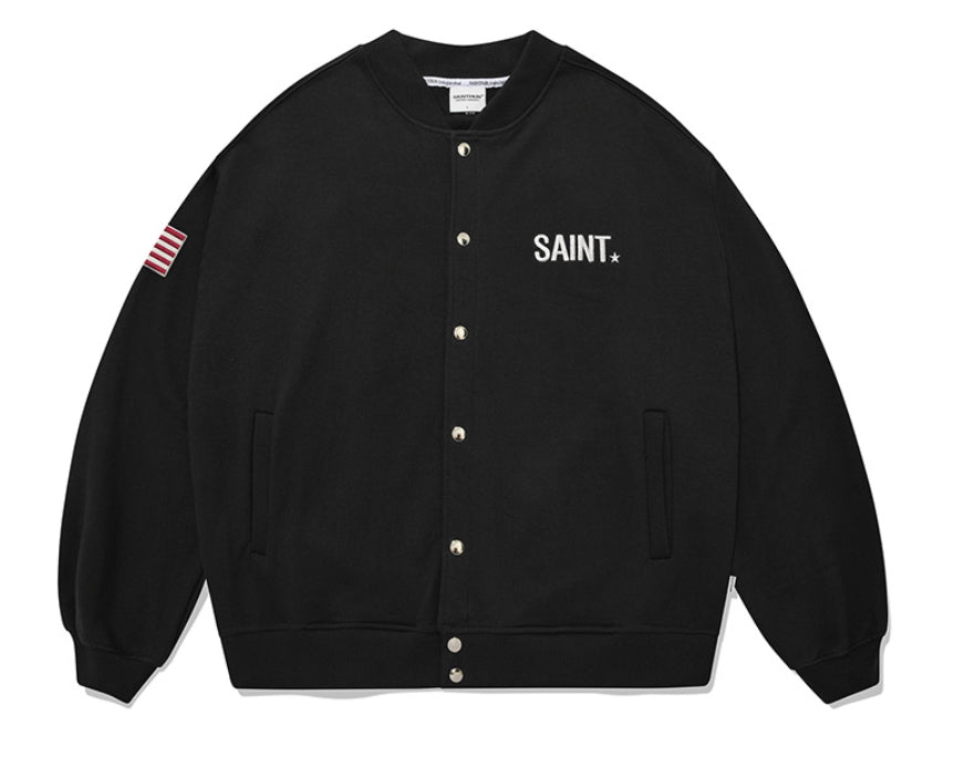セイントペイン(SAINTPAIN) SP COTTON STADIUM JACKET-BLACK