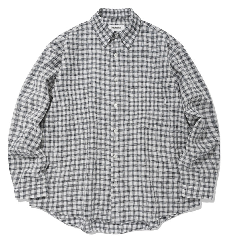 セイントペイン(SAINTPAIN) SP GINGHAM CHECK OVER SHIRTS
