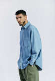 セイントペイン(SAINTPAIN) SP DENIM WASHED OVER SHIRTS