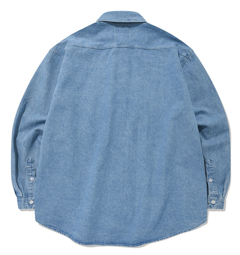 セイントペイン(SAINTPAIN) SP DENIM WASHED OVER SHIRTS