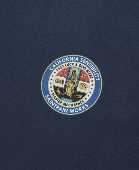 セイントペイン(SAINTPAIN) SP BENEDICT LOGO T SHIRTS-NAVY