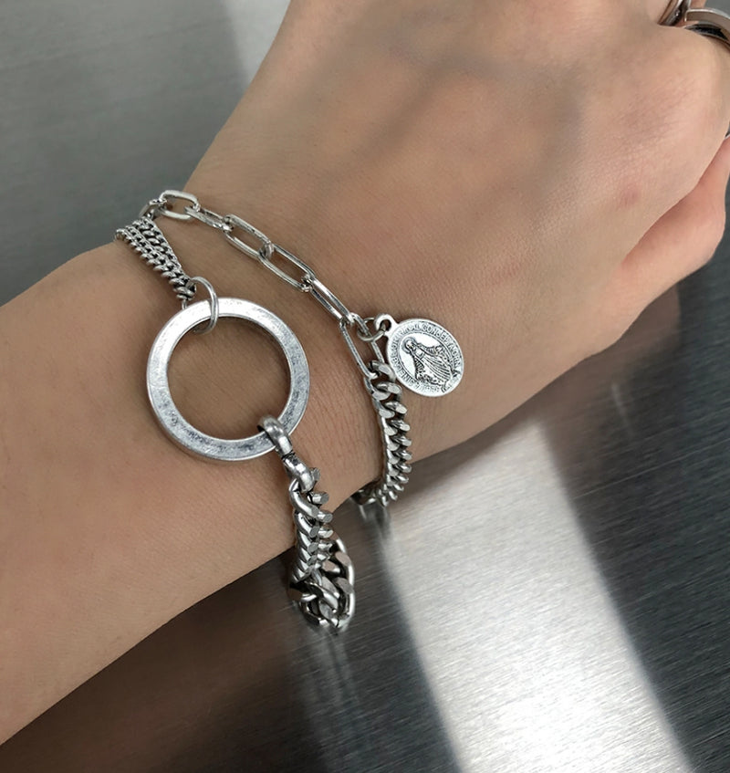 PASION (パシオン) Big Ring Chain Bracelet