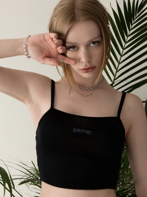 BABLETWO  (ビーエーブルトゥー)     Twinkle Tank Top_BLACK