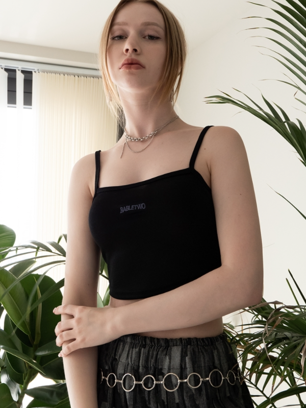 BABLETWO  (ビーエーブルトゥー)     Twinkle Tank Top_BLACK