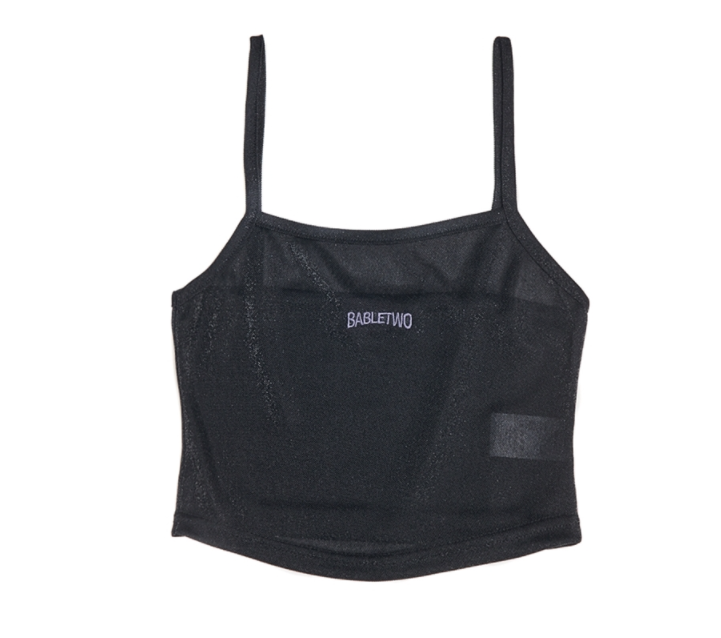 BABLETWO  (ビーエーブルトゥー)     Twinkle Tank Top_BLACK