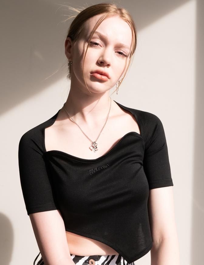 BABLETWO  (ビーエーブルトゥー)      Kirke T-shirts_BLACK