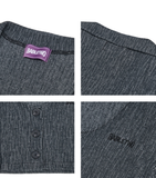 BABLETWO  (ビーエーブルトゥー)       Crop Pique Cardigan_BLACK