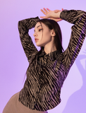 BABLETWO  (ビーエーブルトゥー)        Zebra Silky Shirts (KHAKI)