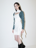BABLETWO  (ビーエーブルトゥー)       Squid Knit Bolero (GREEN)