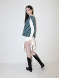 BABLETWO  (ビーエーブルトゥー)       Suid Knit Vest (GREEN)