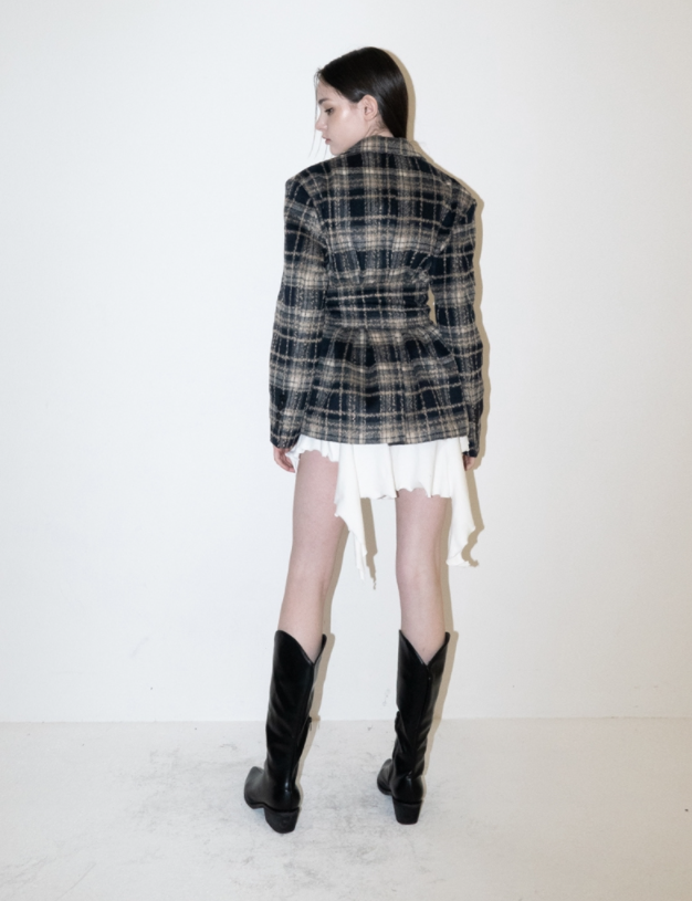 BABLETWO  (ビーエーブルトゥー)      x Kyla Corste Wool Jacket (NAVY)