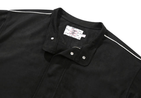 ベドインベド(BADINBAD) SUEDE WESTERN JACKET_BLACK
