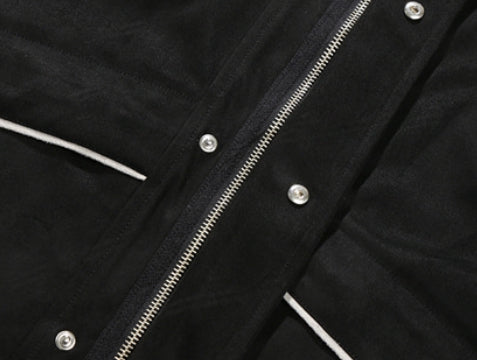 ベドインベド(BADINBAD) SUEDE WESTERN JACKET_BLACK