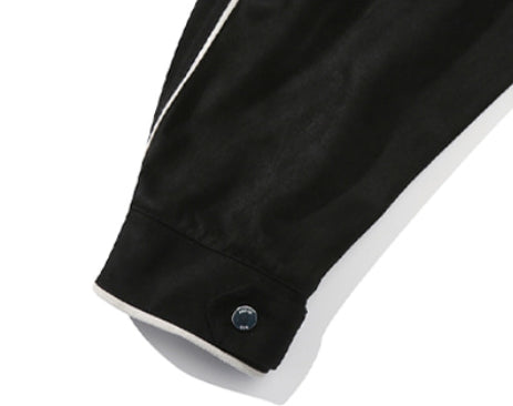 ベドインベド(BADINBAD) SUEDE WESTERN JACKET_BLACK