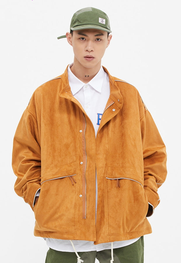 ベドインベド(BADINBAD) SUEDE WESTERN JACKET_BROWN