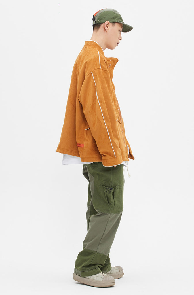 ベドインベド(BADINBAD) SUEDE WESTERN JACKET_BROWN