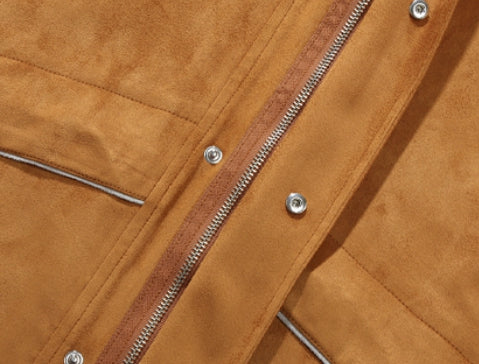 ベドインベド(BADINBAD) SUEDE WESTERN JACKET_BROWN