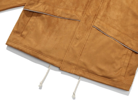 ベドインベド(BADINBAD) SUEDE WESTERN JACKET_BROWN